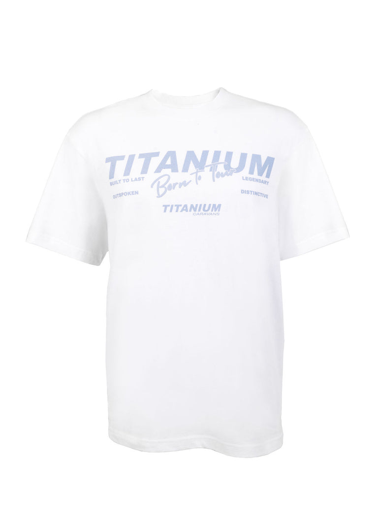 Titanium Born To Tour Tee - White