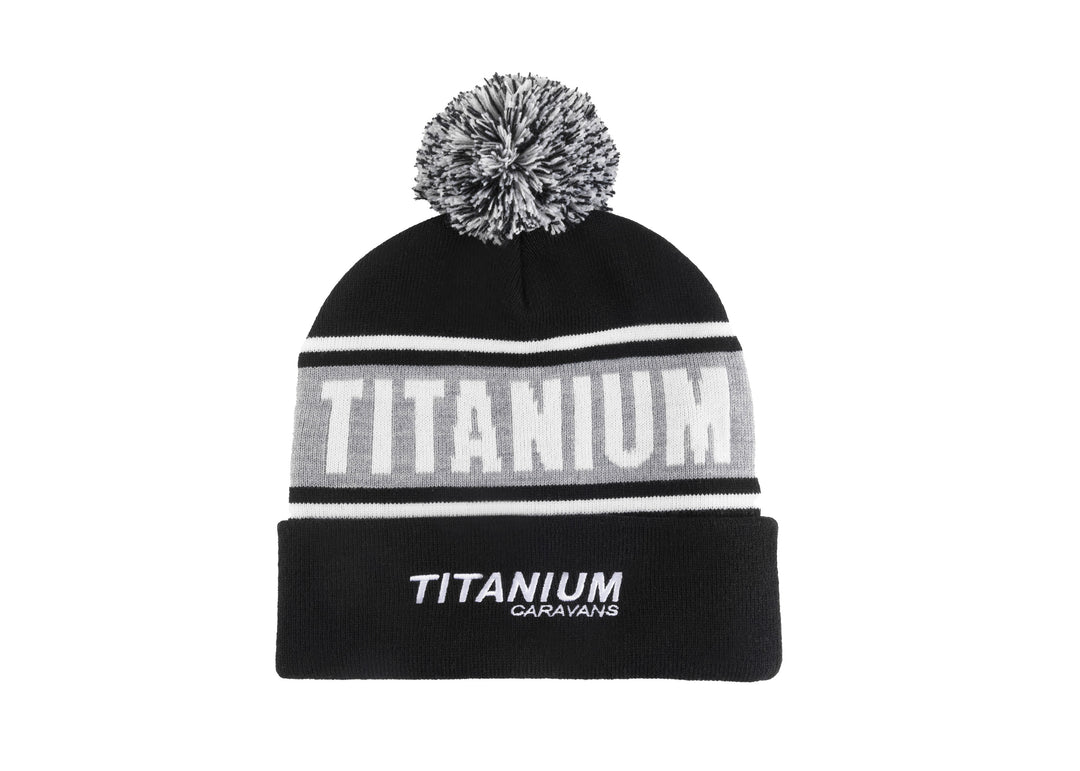 Titanium Pom Pom Beanie