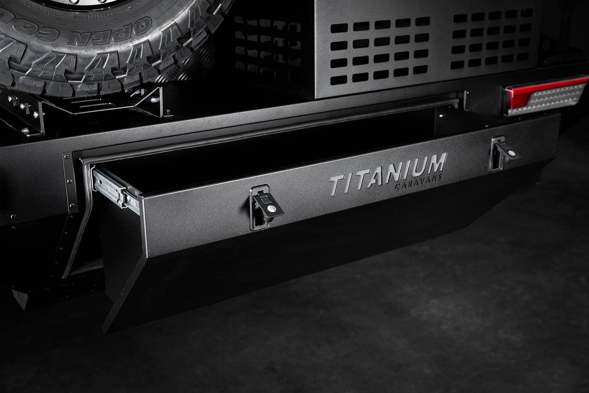 Manufacturing Caravan Rear Bar Titanium Premium Rear Bar – Titanium Caravans Melbourne